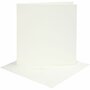 Kaarten en enveloppen, off-white, afmeting kaart 15,2x15,2 cm, afmeting envelop 16x16 cm, 220 gr, 4 set/ 1 doos