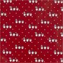 Inpakpapier, rood, Scandinavische kerstkabouter, B: 50 cm, 80 gr, 100 m/ 1 rol