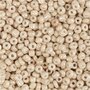 Rocailles, beige, d 3 mm, afm 8/0 , gatgrootte 0,6-1,0 mm, 25 gr/ 1 doos