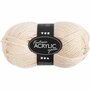 Fantasia acrylgaren, licht beige, L: 80 m, 50 gr/ 1 bol