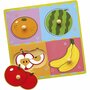 VIGA houten knoppuzzels, fruit, 4 delen, afm 22x22 cm, 1 stuk