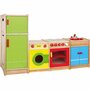 VIGA-houten speelkeuken, H: 54-92 cm, D: 36 cm, B: 40 cm, 4 onderdelen/ 1 set