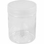 Plastic voorraadpotten, H: 9 cm, d 6,5 cm, 250 ml, 20 stuk/ 1 zak