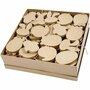 Paas Decoraties - Hangende Decoraties voor Pasen - Papier Maché Paasornamenten met Jute Koord - Hoogte 10 cm - 114 Stuks