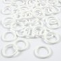 Plastic ring, wit, afm 19 mm, dikte 2,5 mm, 50 stuk