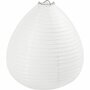 Rijstpapier Lamp Druppel - Druppelvormige Papieren Lamp - Lampionlamp Met Standaard - Wit - Dia: 25 cm - Creativ Company - 1 stuk