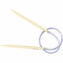 Rond Breinaalden - Flexibele Breinaalden - Bamboe - Dikte: 5,5mm - Lengte: 40cm - Creotime - 1 Stuk