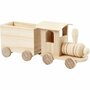 Speelgoed rein met wagon, H: 9,5 cm, L: 21,5 cm, B: 6,5 cm, 1 stuk