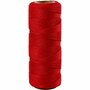 Bamboekoord - Bamboetouw - Rood - Gedraaid Koord 100% Bamboe - Dikte 1 mm - 65 mtr - 1 Rol