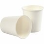 Beker van papier, wit, H: 7,8 cm, d 7,2 cm, 205 ml, 50 stuk/ 1 doos