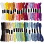 Borduurgaren, diverse kleuren, dikte 1 mm, 42 bol/ 1 doos