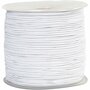 Elastiek, wit, dikte 1 mm, 250 m/ 1 rol