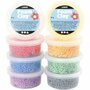 Foam Clay Large, diverse kleuren, 8x20 gr/ 1 doos