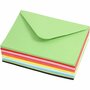 Gekleurde Enveloppen, diverse kleuren, afmeting envelop 11,5x16 cm, 80 gr, 10x10 stuk/ 1 doos