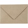 Gerecyclede envelop, naturel, afmeting envelop 7,8x11,5 cm, 120 gr, 50 stuk/ 1 doos