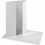 Kaart en Envelop - Wit - Wit - 10,5x15 cm en 11,5x16,5 cm - 120+230 gr - 10 sets