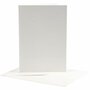 Kaarten En Enveloppen - Kaartenset - Dubbelzijdigde Kaarten - DIY - Kaarten Maken - Off-White - Kaart: 12,5x17,5cm 220 Gram - Envelop: 14x19cm 100 Gram - 10 Sets