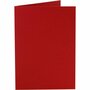 Kaarten, rood, afmeting kaart 10,5x15 cm, 220 gr, 10 stuk/ 1 doos