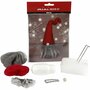 Mini Hobbyset, kerstkabouter met grijze baard, H: 13 cm, 1 doos