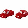 Miniatuur Autootjes - Rood Miniatuur Auto - Miniatuur Auto Decoratie - DIY Speelgoed Autootjes - 4 cm - Set van 2 Stuks