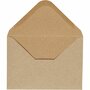 Enveloppen - Kraft Bruin - Naturel - 11,5x16cm - A6 - 110 gram - Happy Moments - 10 stuks