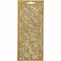 Stickers - Goud - Bladeren - Decoratie, Kaarten Maken - 10x23cm - 1 vel