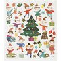 Stickers, kerstmis voor kinderen, 15x16,5 cm, 1 vel