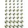 Vivi Gade Strikken - Groene Glitter Strikken - Zelfklevende Papier Strikken Voor Decoratie - 31x85 mm - 4 Stuks