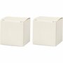 Vouwdoos, off-white, afm 5,5x5,5 cm, 120 gr, 10 stuk/ 1 doos