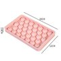 Ijsblokjes Rond Maker - Ronde ijsblokjesmaker - Ijsblokjesvorm Voor Ronde Ijsblokjes - Ronde Ijsblokjes Tray - 33 Ijsbolletjes - 22.5x12.5cm - Roze