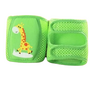 Kruipbandage Baby - Kniebescherming Baby - Kniebandage - Zachte Kniebeschermers - Anti Slip - Verstelbaar - Klittenbandsluiting - Groen Met Giraffe - 1 Paar