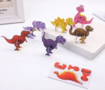 3D Puzzels - Dino - Kleine Puzzeltjes Van 3 Tot 6 Stukjes - DIY Kleine Dinosaurus - Random - 5 Stuks 