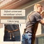 BBQ Schort - Klusschort - Multipurpose Schort - Mannen - Herenschort - Keukenschort - Met Vakken - Canvas Katoen - Waterdicht - Verstelbaar - Grijs - Lengte 134cm