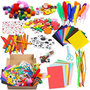 Knutselpakket Kinderen - Knutselset Kids - Hobby Materiaal - Knutselen - Knutselspullen - Knutselmateriaal - Hobbyset - 1000 Creatieve Hobby Materialen