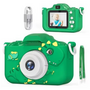 Kindercamera - Camera Voor Kinderen - Kinder Fotocamera - Speelgoedcamera - Eenvoudig - Veilig - Kindvriendelijk - 1080P HD - Foto Video Spelletje - GroeneDino