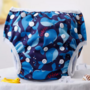 Wasbare Luier - Zwemluier - Baby - Nachtluier - 0 tot 2 jaar - 4,5 tot 18 kilo - Donkerblauw Walvis