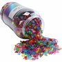 Emmer met plastic kralen, diverse kleuren, 1x3000gr