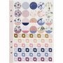 Stickerboek, bloemen, A5, goud, paars, roze, 1 stuk