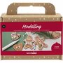 Hobbyset Boetseren, Kleine taartfiguren, midden bruin, 1 doos