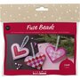 Mini Hobbyset Strijkkralen, Kerstharten, roze, lichtroze, primair rood, wit, 1 doos