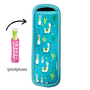 Ijslollyhoes - Ijsjeshouder - Popsicle Holder - Houder Voor Push Up Ijsjes - Calippo Houder - Tube Ijsjes Houder - Ijs Stick Houder - Vriesijsjes - Blauw Alpaca Lama