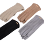 Vrouwen Touchscreen Handschoenen - Winterhandschoenen Dames Kasjmier - Handschoenen Met Touchscreen - Dunne Windproof Handschoenen - Fietshandschoenen Herfst Winter - Suéde - Elegant - Dun - Beige